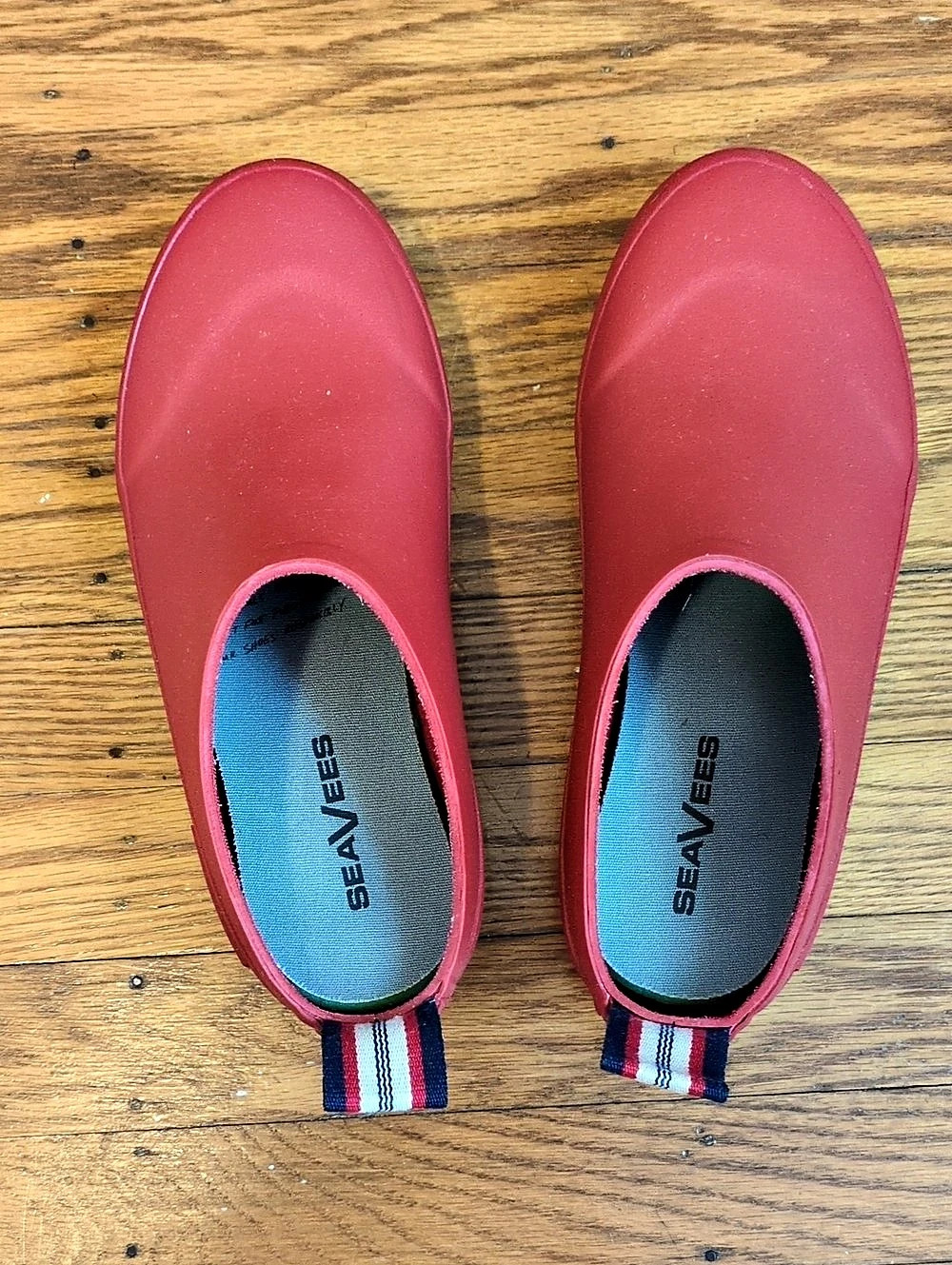 SeaVees Bodega Clog Tomato Red Rain Clogs 7